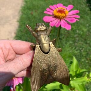 Brass Fly ashtray